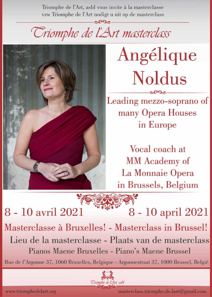 Angelique Noldus masterclasse avril 2021
